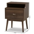 thumbnail image 5 of Dahna Mid-Century Modern Walnut Brown Finished Nightstand by Bairbremy Studios, 5 of 18