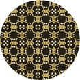 thumbnail image 1 of Ahgly Company Machine Washable Indoor Square Transitional Caramel Brown Area Rugs, 3' Square, 1 of 7