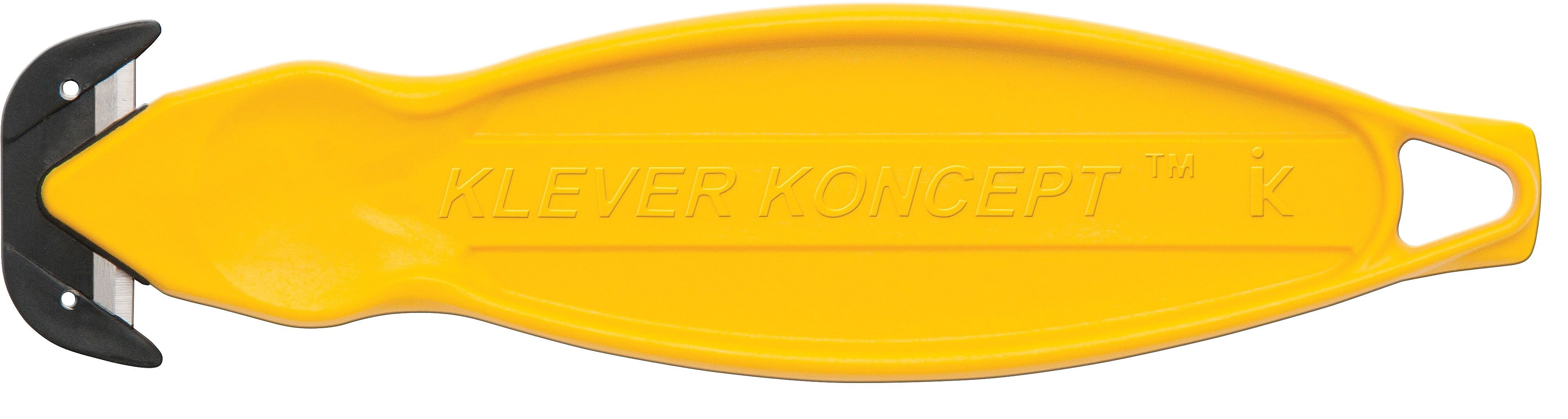 Klever Innovations Klever Koncept Safety Cutter Yellow 5-3/4 KCJ-2Y