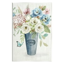 Farmhouse Garden Flower Blooms Botanical & Floral Graphic Art Unframed Art Print Wall Art