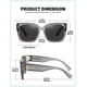 thumbnail image 3 of Gafas de Sol Polarizadas MEETSUN Transparentes Gris para Usar Sobre Lentes, 3 of 7