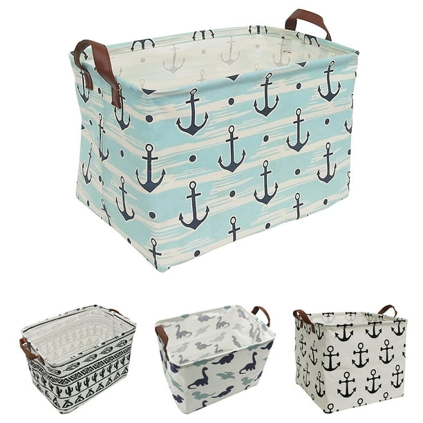 Howarmer Rectangular Storage Basket, Collapsible Laundry Basket