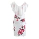 thumbnail image 2 of Vestido con estampado floral y volantes Nikou blanco talla M, 2 of 12