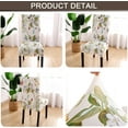 thumbnail image 2 of Dining Room Chair Covers Set of 4, Stretch Soft Spandex Removable Washable Chair Slipcovers for Dining Room,Hotel,Ceremony (Spring, Set of 4), 2 of 4