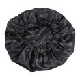 thumbnail image 1 of 1 Sleeping Cap Bradem Clear Out Deal, Double Layer Double Satin Sleep Cap Adjustable Drawstring Silk Satin Protective Sleep Cap Turban Hair Cap Large, Black2 Hair Care, One Size, 1 of 5