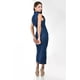 thumbnail image 3 of Vestido denim sin mangas Roman Fashion /Juvenil, 14389 (Azul dark) azul oscuro M, 3 of 5