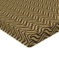 thumbnail image 4 of Ambesonne Nature Fitted Sheet, Minimalist Chevron Leaves, California King, Dark Cocoa and Cream, 4 of 5