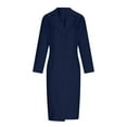 thumbnail image 6 of Gfyviroh Suit Dress for Women Button Front Lapel Bodycon Blazer Dresses Solid Long Sleeve Midi Business Dresses, 6 of 8