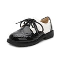 thumbnail image 3 of LYHaoo Boys Classic Dress Shoes Formal Casual Round Toe Flats Shoes for Boys School Uniform Shoes,White,Sizes 12.5(7.36") Little Kid, 3 of 7