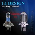 thumbnail image 3 of 1pcs 10000lm H4 Led Motorcycle Headlight H6 Ba20d P15d Led Csp Lens White Yellow Hi Lo Beam Motorbike Scooter Running Light, 3 of 5