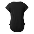 thumbnail image 4 of SHITINN Fashion Casual Women Short Sleeve Solid O Neck Tops Ladies Tee T Shirt Womens Basic Tops Womens Short Sleeve Tops Womens Summer T Shirts, 4 of 4