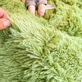 thumbnail image 5 of Sanmadrola Bedding Comforter Sets Bed in a Bag Queen Size Shaggy Plush Faux Fur Fluffy Bedding Sets Duvet Cover Soft Velvet Fuzzy Quilt Cover with 2 Pillow Cover Green, 5 of 5