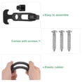 thumbnail image 2 of Uxcell 2-Pack T-Handle Rubber Flexible Draw Latches 4.3" Flexible T-Handle Hasp Rubber for Toolbox, Black, 2 of 6