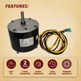 thumbnail image 4 of Motor de ventilador del condensador Pellethead 1/4 HP 1100 RPM 208-230 V, 4 of 6