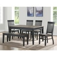 thumbnail image 3 of Steve Silver Raven Noir Two-Tone Dining Side Chair in Black (Set of 2), 3 of 5