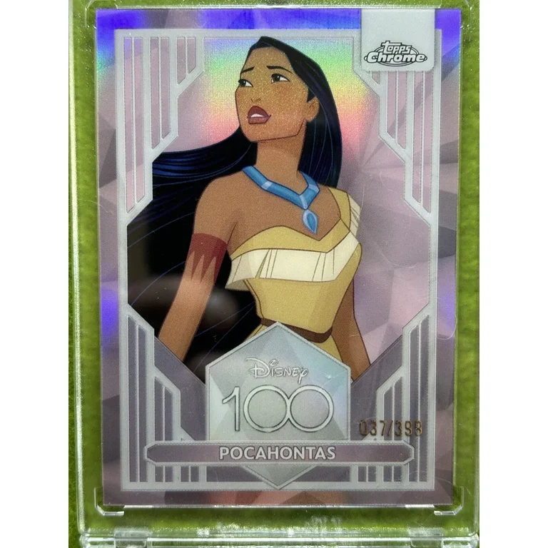 その他 topps chrome disney100 pocahontas PSA9 POCAHONTAS Disney 100 PINK REFRACTOR CARD #/399 SP 2023 Topps