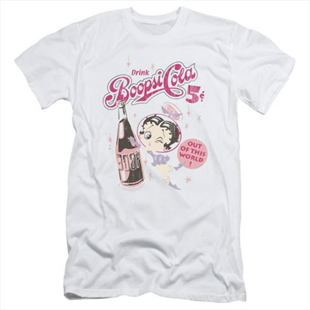 Boop-Boopsi Cola - Manches Courtes Adulte 30-1 Tee&44; Blanc - Petit