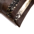 thumbnail image 2 of Natural Cowhide Pillow 18x18 Black Silver Torino Madrid 1-Piece, 2 of 2
