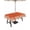 Orange, variant on Outdoor Tablecloth with Umbrella Hole, Coastal Coral Spillproof Waterproof Outdoor Table Cover, Navy Blue Ocean Marine Nautical Beach Patio Tablecloths for Party Picnic Camping, Rectangle 52"x70"