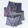 thumbnail image 2 of Men Underwear Plus Size Loose Modal Seamless Underpants Middle Waist Solid Color Breathable Underwear, 2 of 9