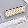 thumbnail image 5 of Goofa Avocado Lovers Pattern Pencil Case Portable Stylish Triangle Pencil Pouch with Zipper Leather Cosmetic Pouch Bag Makeup Cosmetic Pencil Pouch, 5 of 9