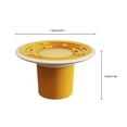 thumbnail image 3 of Matsuzay Cubierta de filtro de drenaje Paso de pie Filtro de rebote emergente Colector de pelo de ducha Protector de tapón de drenaje de Juegos de accesorios de baño Amarillo, 3 of 6