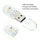 thumbnail image 4 of Luz nocturna LED portátil USB de Uxcell con 2 perlas, luz cálida, paquete de 6, 4 of 5
