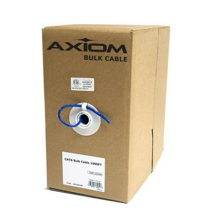 UPC: 8412801006228 | Axiom CAT6 Bulk Cable Spool 1000FT – Blue Cables