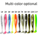 thumbnail image 2 of Cebo blando de cola en T de dos colores de 5,5/6,3/7/9/12 cm, cebo de diez colores, cebo de pez de diez colores Material de cebo blando Fácil de usar, 2 of 5