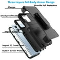 thumbnail image 3 of For Motorola Moto G Play 4G 2024 Case,Takfox Holster Phone Case with Built-in Screen Protector Swivel Belt Clip [3 Layers] Heavy Duty Full Body Protection Shockproof Kickstand Cover- Black, 3 of 9