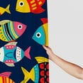 thumbnail image 3 of RKSupls Colorful fish Shower Curtain, Valentine's Day Waterproof Shower Curtain with Hooks for Home Bathtub Bathroom Decor Washable Fabric Curtains,90x180cm, 3 of 6