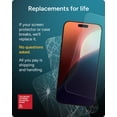 thumbnail image 2 of ZAGG Glass Elite Privacy Screen Protector for iPhone 17 Pro Max - 5X Stronger Tempered Glass, ClearPrint Technology for Smudge Free Clarity, Smooth F, 2 of 9