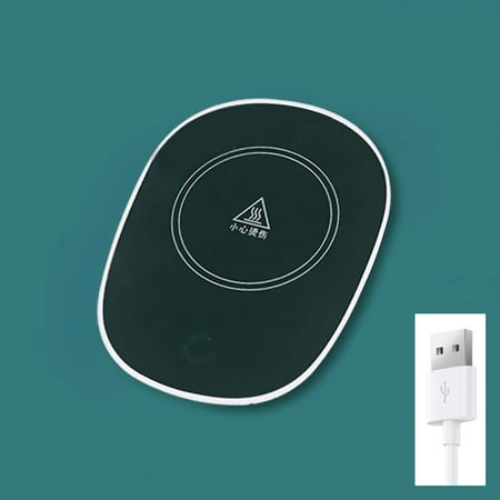 

USB Ceramic Mugs Cups Coaster Set Heating Pad Constant Temperature Warmer Electric Mugs Mat Set Home Tea Cup Home Office Gift