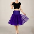 thumbnail image 2 of GYUJNB Women's 50s Petticoat Vintage Tulle Petticoat Puffy Tutu Skirts Crinoline Ballet Underskirts Half Slips, 2 of 7