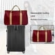 thumbnail image 4 of Bolsa de viaje plegable grande con compartimento para zapatos | Bolsa de gimnasio y fin de semana de nailon impermeable de 55 l | Funda con ruedas y diseño resistente a desgarros, 4 of 6