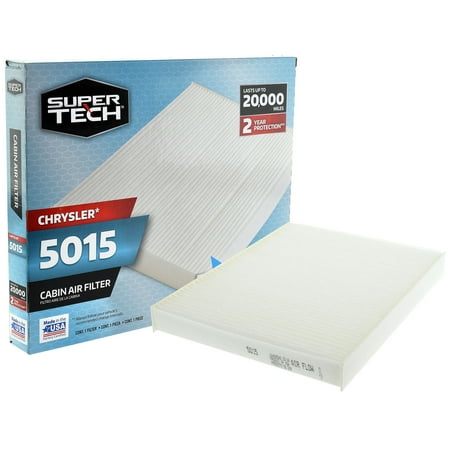 SuperTech Cabin Air Filter 5015 Replacement Air/Dust Filter for Chrysler Fits select: 2011-2023 DODGE CHARGER 2014-2015 CHRYSLER 300C