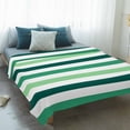 thumbnail image 4 of Green Ombre Grey Striped Blanket Soft Cozy Warm Throw Blanket for Couch, Plush Fuzzy Flannel Fleece Blankets for Sofa, Farmhouse Stripe Modern Bed Blankets Lightweight Gifts for Women, 40"x60", 4 of 9