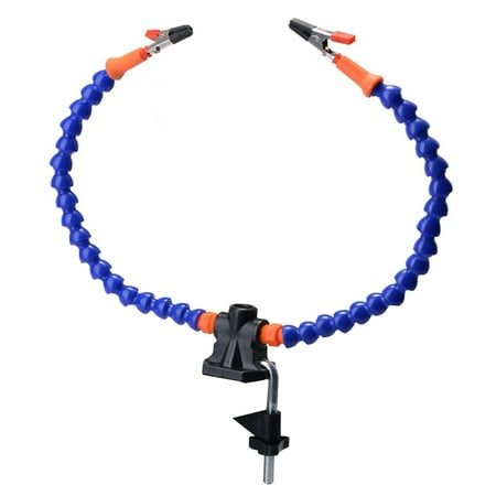 

Meterk Helping Hands Soldering Station Table Clamp Soldering Station PCB Holder With 2 Flexible Arms for RC Models Soldering