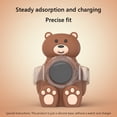 thumbnail image 3 of Soporte Cargador Inalámbrico Oso Silicona para Galaxy Watch4/4 Classic (marrón), 3 of 9