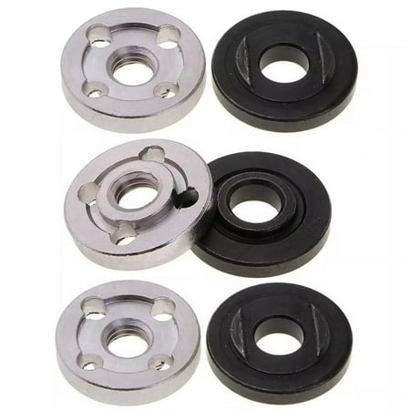 

6Pcs Lock Nuts Flange for 9523 Nut Inner Outer Kit Angle Grinder Tool 2 -Toothless Toothed