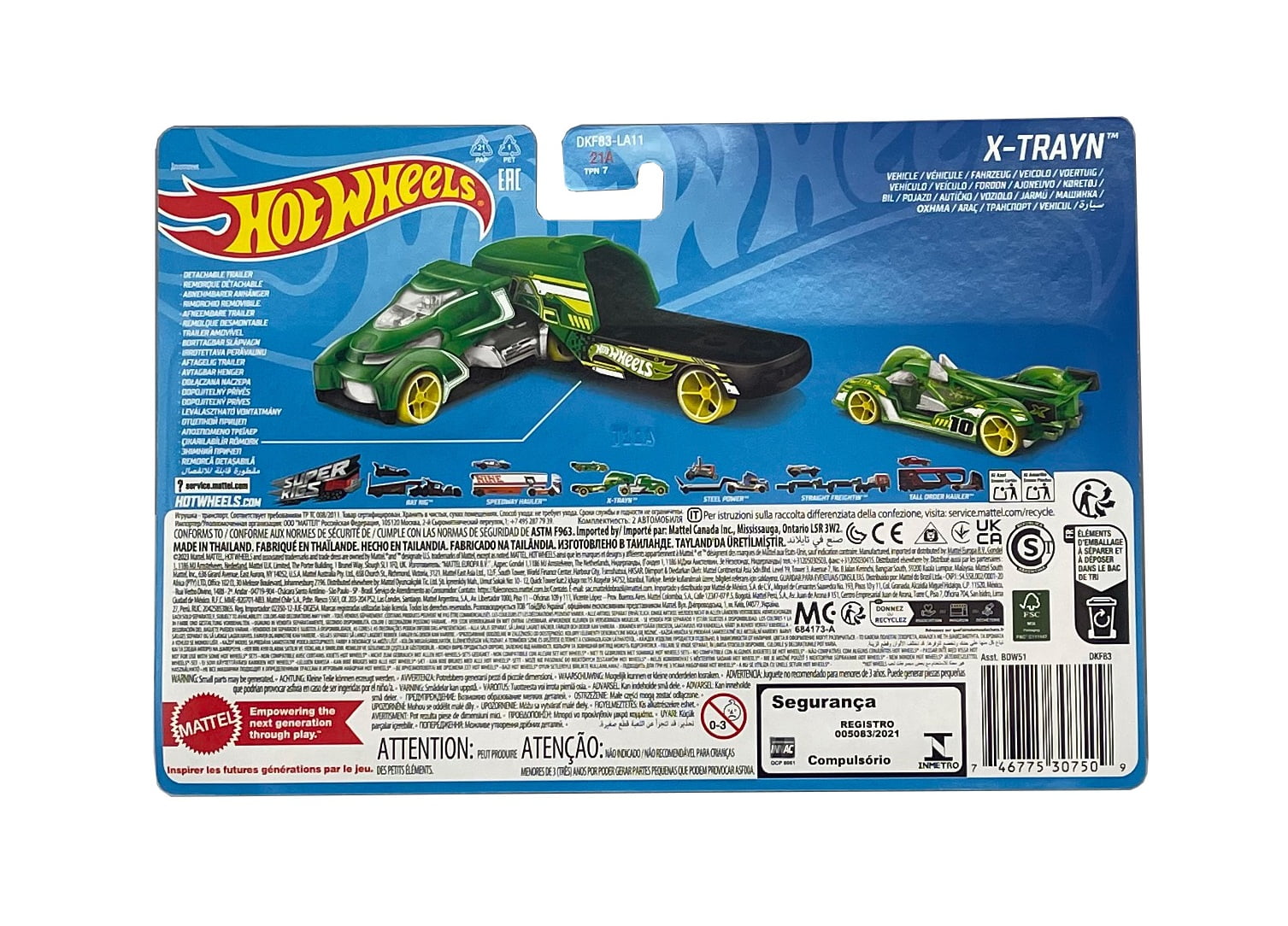 Hot Wheels Super Rigs Car and Truck Play Vehicles, Diecast X-TRAYN