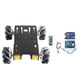 thumbnail image 2 of Chasis de robot 4WD de aleación de aluminio con motor TT y ruedas Mecanum para proyectos de PI y robótica. Bluetooth negro 1: 120, 2 of 6