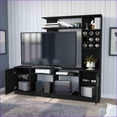 thumbnail image 4 of TV Furniture for TVs Up to 78” – Two-Door Cabinet, 6 External Shelves | Modern | Black, 4 of 7