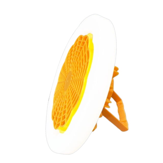 Luz de ventilador de techo de 30 W Lámpara de ventilador de camping de viento de 3 velocidades 3 modos 2000 mAh (naranja) Likrtyny Para estrenar
