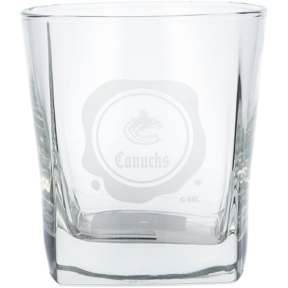 Vancouver Canucks 14oz. Frost Stamp Old Fashioned Glass
