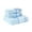 Blue, variant on Colour Lace Side 3 Piece Soft Absorbent Embroidered Gift Towel Bath Towel