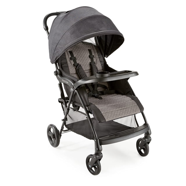 Contours Quick Elite Baby Stroller, Lightweight Compact Travel Stroller, Toddler Stroller, Infant Car Seat Compatibility, Multi-Position Seat Recline, Sun Canopy, 5-Point Safety Harness -Eclipse Black