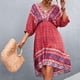 thumbnail image 2 of Vestido Informal Con Estampado Floral, Vestido De Poliéster Con Dobladillo Alto Y Bajo, Elegante, Suave, Elegante, Sin Espalda, Lavable Para Fiestas De Citas ANGGREK AH2888, 2 of 6