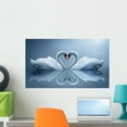 thumbnail image 1 of Swans Wall Mural by Wallmonkeys Peel and Stick Graphic (24 in W x 14 in H) WM86128, 1 of 4