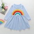thumbnail image 5 of New Cartoon Rainbow Cotton Long-sleeved Dress, 5 of 11